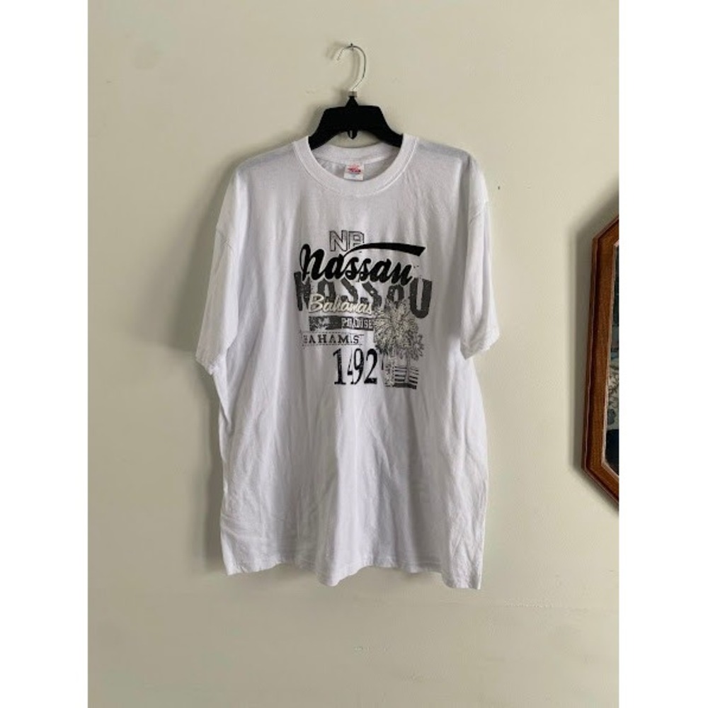 Dorsett Tee's Nassau‎ Bahamas Graphic T-Shirt White XXL Paradise 1492 Souvenir